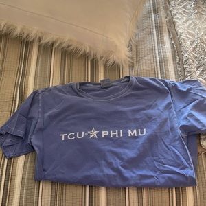 TCU College Phi Mu Sorority Comfort Colors T-Shirt